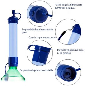 Filtro portátil para potabilização de água Prepper Straw