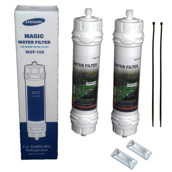 Conjunto de 2 filtros originais para frigorífico Samsung WSF-100