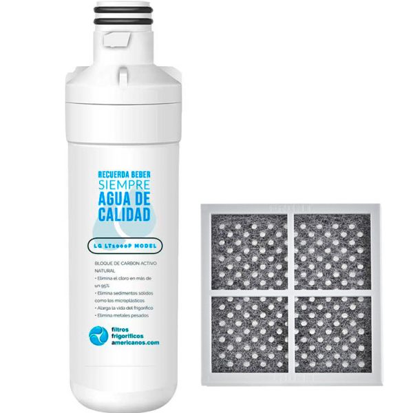 Filtro para frigorífico LG compatível ADQ747935 LT1000P + filtro antibacteriano