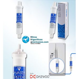 Conjunto de 2 filtros para frigorífico Daewoo DD-7098 Banseok Puritec