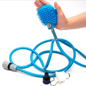 Conjunto de luva de banho para animais de estimação com chuveiro auxiliar de oferta