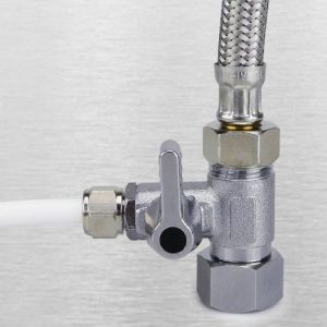 Válvula de fecho para osmose, adaptador em T 3/8×1/4
