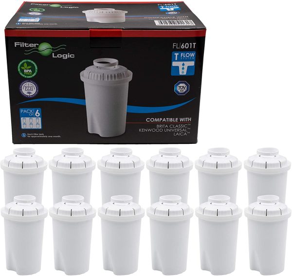 Conjunto de 12 filtros de água para o jarro Brita Classic