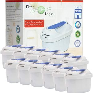 Conjunto de 12 filtros para jarro Brita tipo Maxtra PLUS