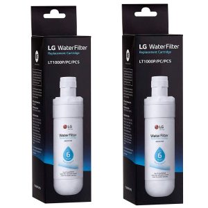 Conjunto de 2 filtros para frigoríficos originais LG ADQ747935 (LT1000P)