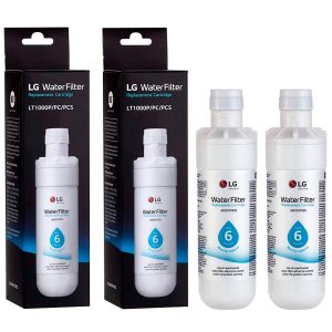 Conjunto de 2 filtros para frigoríficos originais LG ADQ747935 (LT1000P)