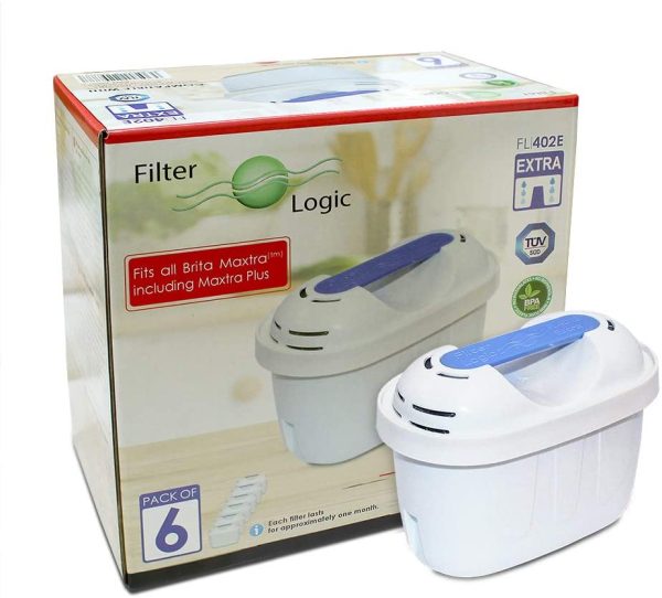Conjunto de 6 filtros para jarro Brita tipo Maxtra PLUS