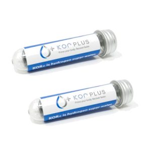 Conjunto de 2 cartuchos de filtro para o garrafão de hidrogénio Kor Plus