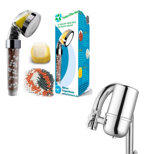 Filtragem total da água. Filtro KDF, torneira cromada e Naturducha