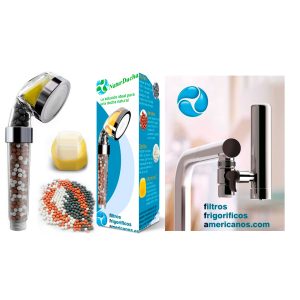 Conjunto de filtro universal para chuveiro + filtro universal para torneira