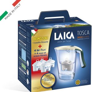 Conjunto de jarro filtrante Laica Carmen Tosca + 3 filtros Biflux