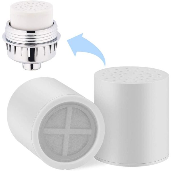 Dois cartuchos antibacterianos para o filtro de duche KDF de 15 etapas