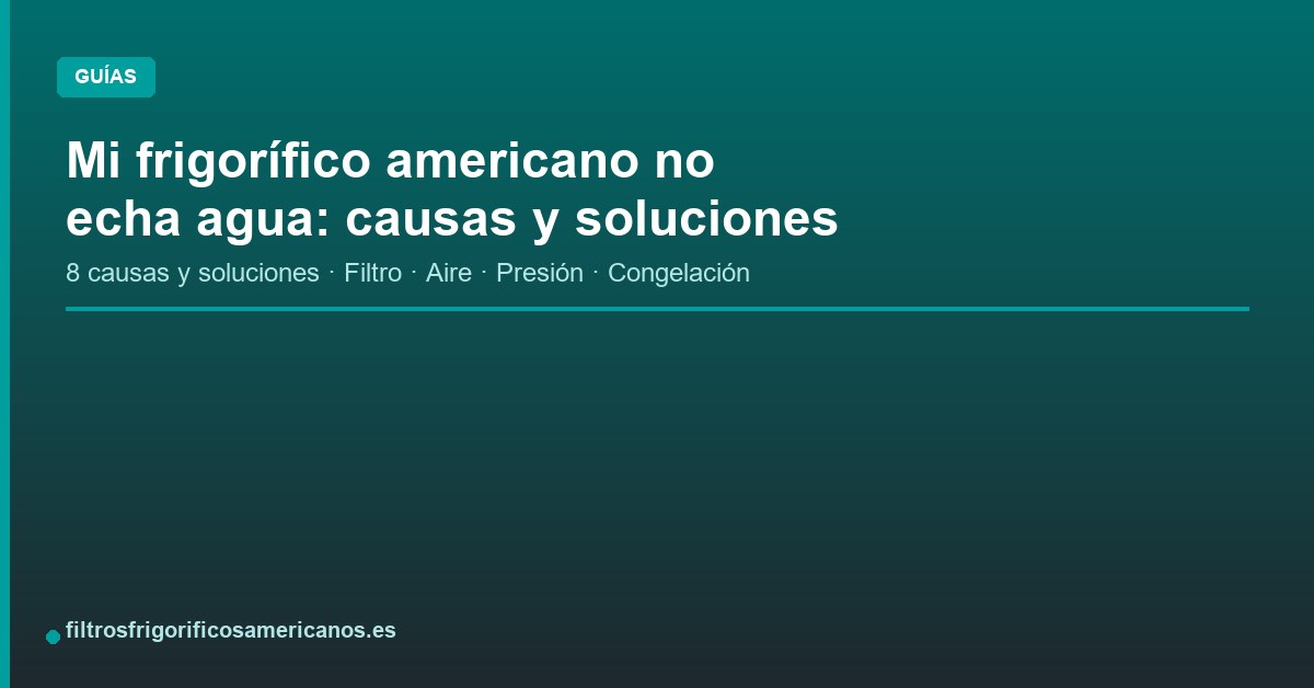 Read more about the article O meu frigorífico americano não deita água: causas e soluções