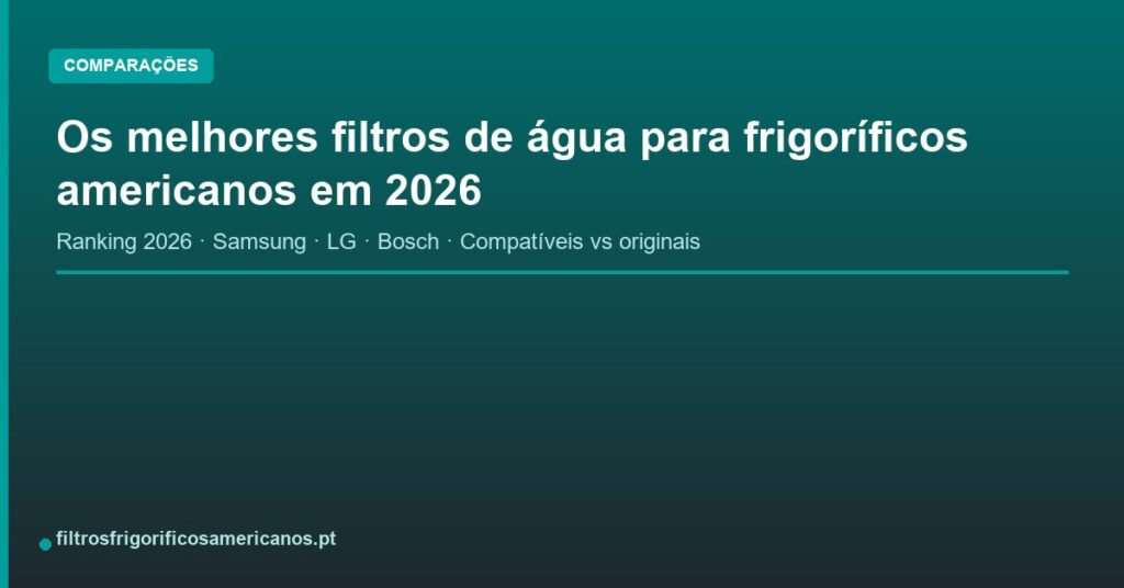 Os melhores filtros de água para frigoríficos americanos em 2026