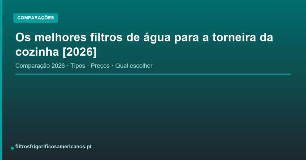 Os melhores filtros de água para a torneira da cozinha [2026]