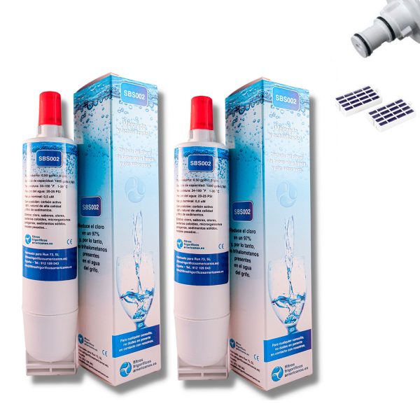 Conjunto de 2 filtros compatíveis SBS002/05 + 2 filtros antibacterianos
