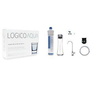 Conjunto de filtro de água para instalação sob a bancada Lógico Aqua de 3 vias